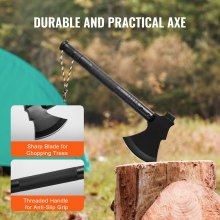 VEVOR Survival Shovel Survival Axe 16-in-1 Camping Opvouwbare Spade met Bijl