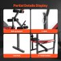 VEVOR Weight Bench, Multi-Functional Adjustable Weight Bench Press for Full Body Workout, 380lbs Exercise Sit up Bench for Home Gym Strength Training, Flat Bench with Quick Folding & Fast Adjustment