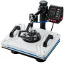 VEVOR Heat Press 12X15 Inch 10 In 1 Heat Press 1000W Heat Press Machine with 360° Rotation Swing Away White Heat Press T-Shirt Sublimation Machine Dual-tube Heating for DIY Pens Caps  Mugs and Shirts