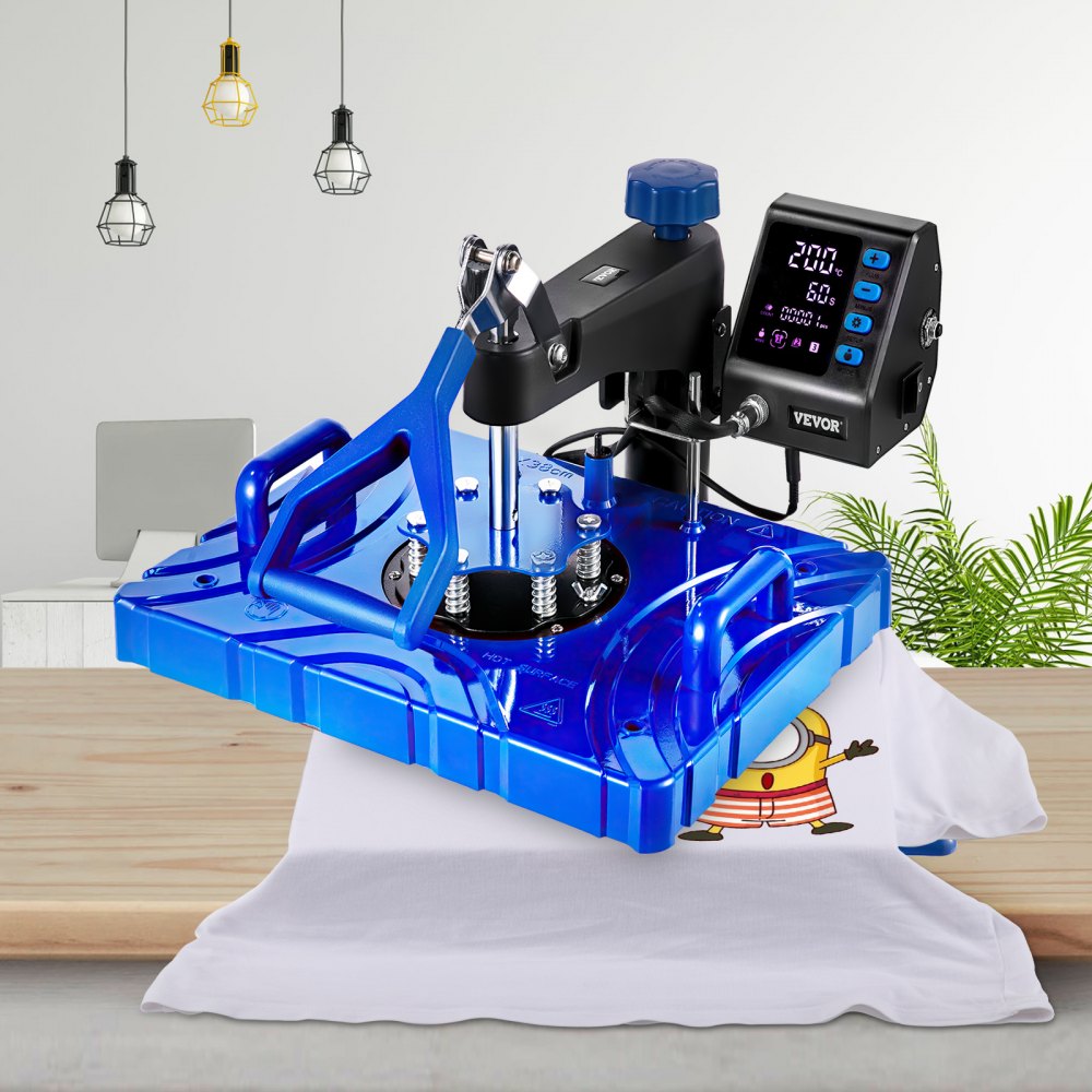 Vevor Heat Press 10 In 1 Heat Press 12x15 Blue Sublimatie Machine Voor Pen S Mok S