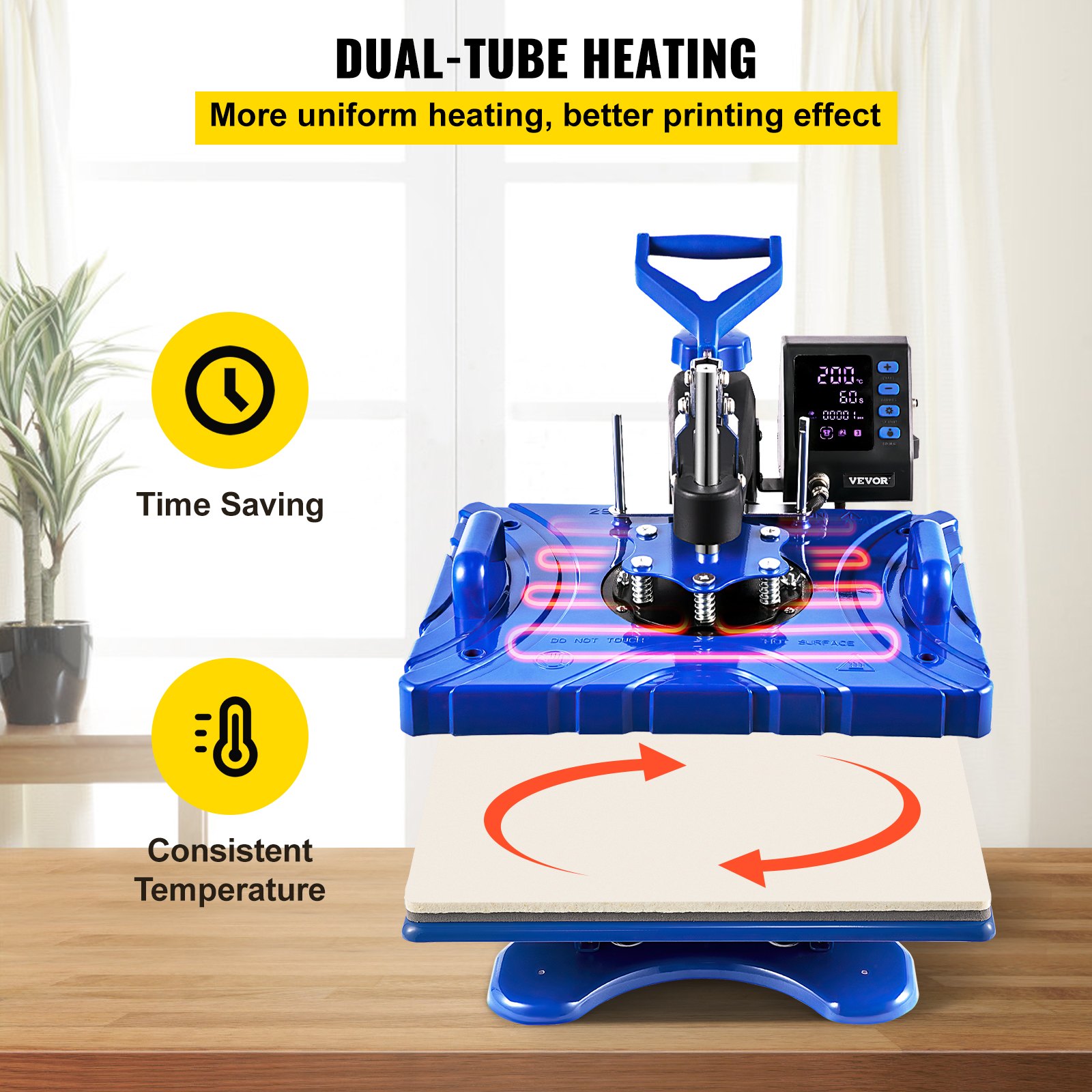 Vevor Heat Press 10 In 1 Heat Press 12x15 Blue Sublimatie Machine Voor Pen S Mok S