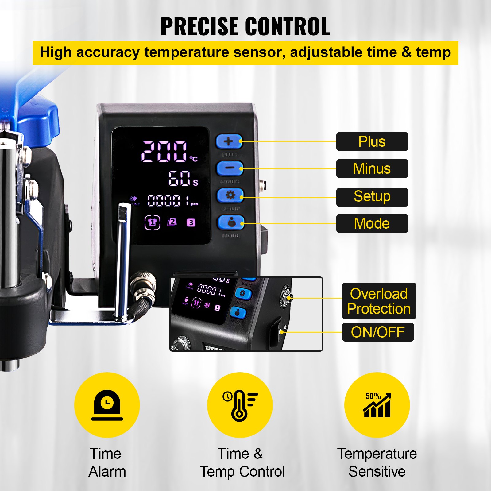 Vevor Heat Press 10 In 1 Heat Press 12x15 Blue Sublimatie Machine Voor Pen S Mok S