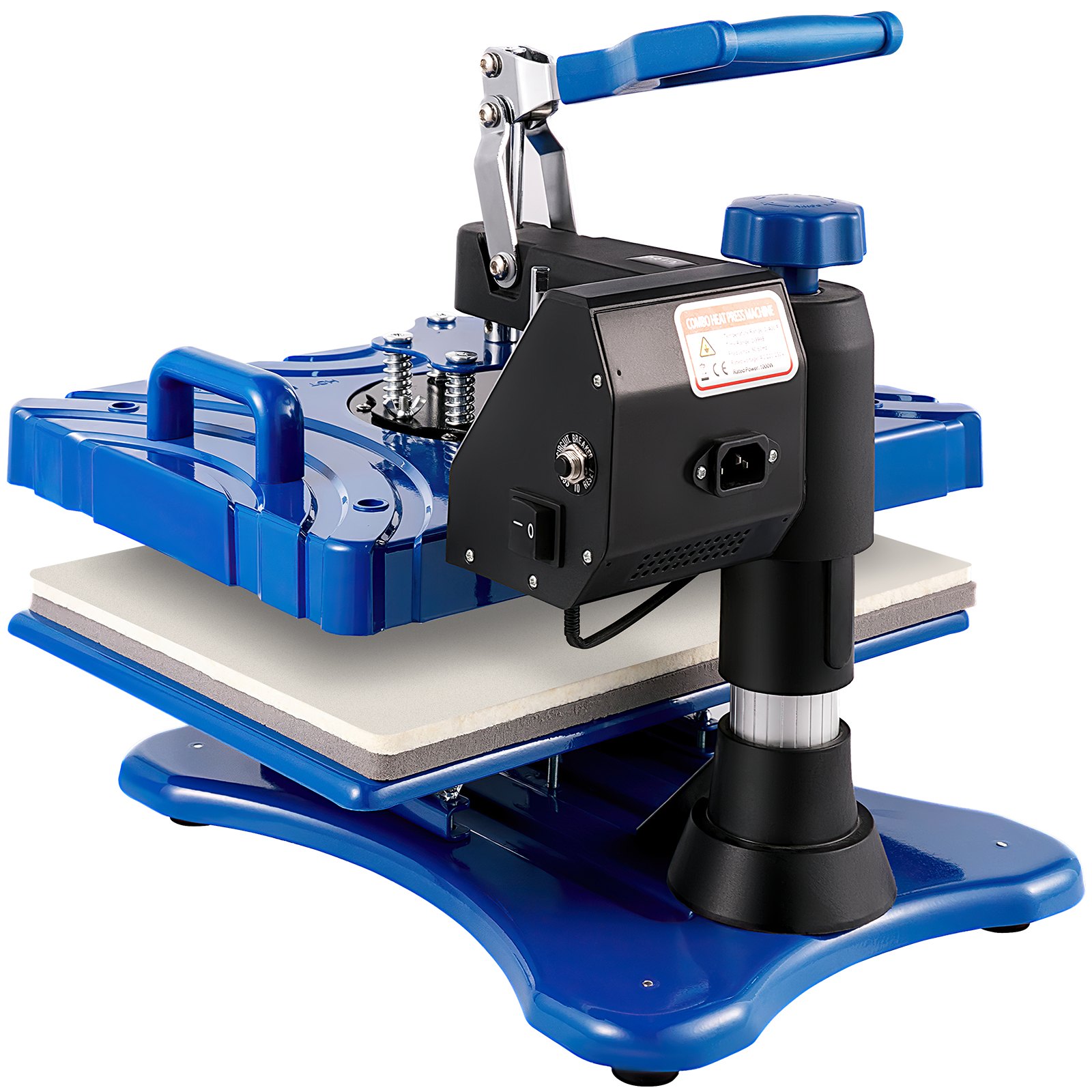 Vevor Heat Press 10 In 1 Heat Press 12x15 Blue Sublimatie Machine Voor Pen S Mok S