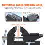 VEVOR bankschroef aambeeld 240° draaibaar 1,5-4,5 cm span werkbank bankschroef