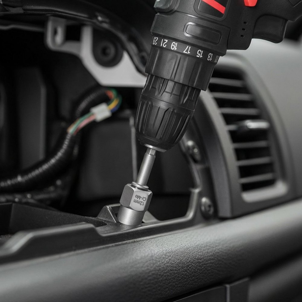 VEVOR Boutenverwijderset met boortjes, 49-delig. Schroefverwijderaar met adapter en stevige opbergkoffer, schroefverwijderaar gemaakt van chroom-molybdeenstaal voor het verwijderen van bouten, moeren en schroeven.