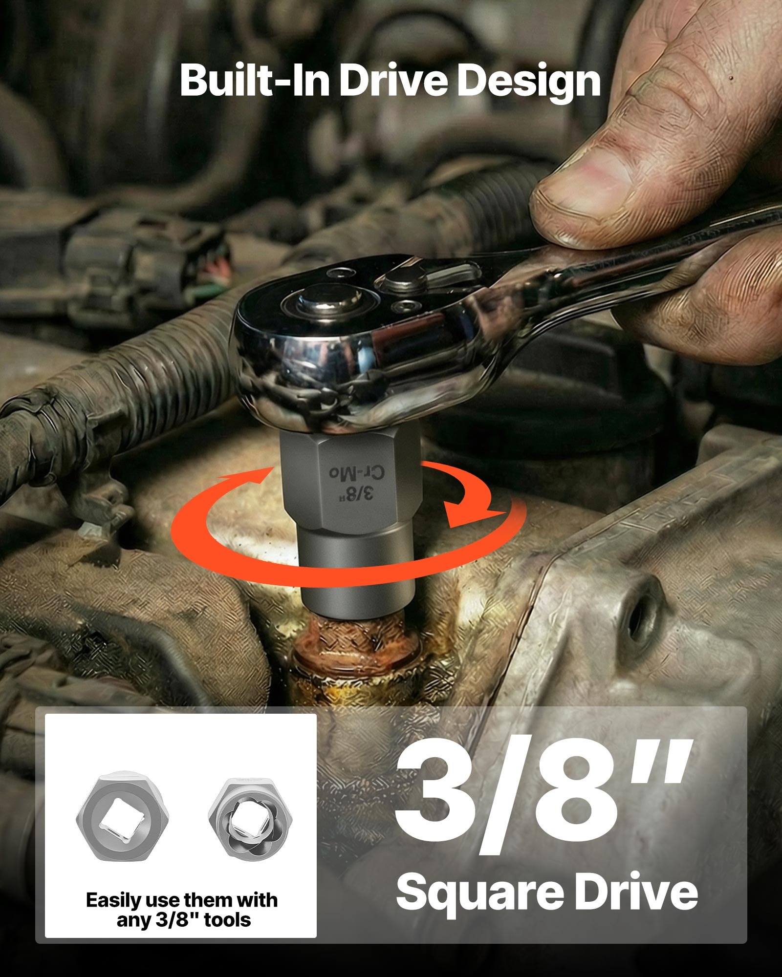 VEVOR Boutenverwijderset met boortjes, 49-delig. Schroefverwijderaar met adapter en stevige opbergkoffer, schroefverwijderaar gemaakt van chroom-molybdeenstaal voor het verwijderen van bouten, moeren en schroeven.