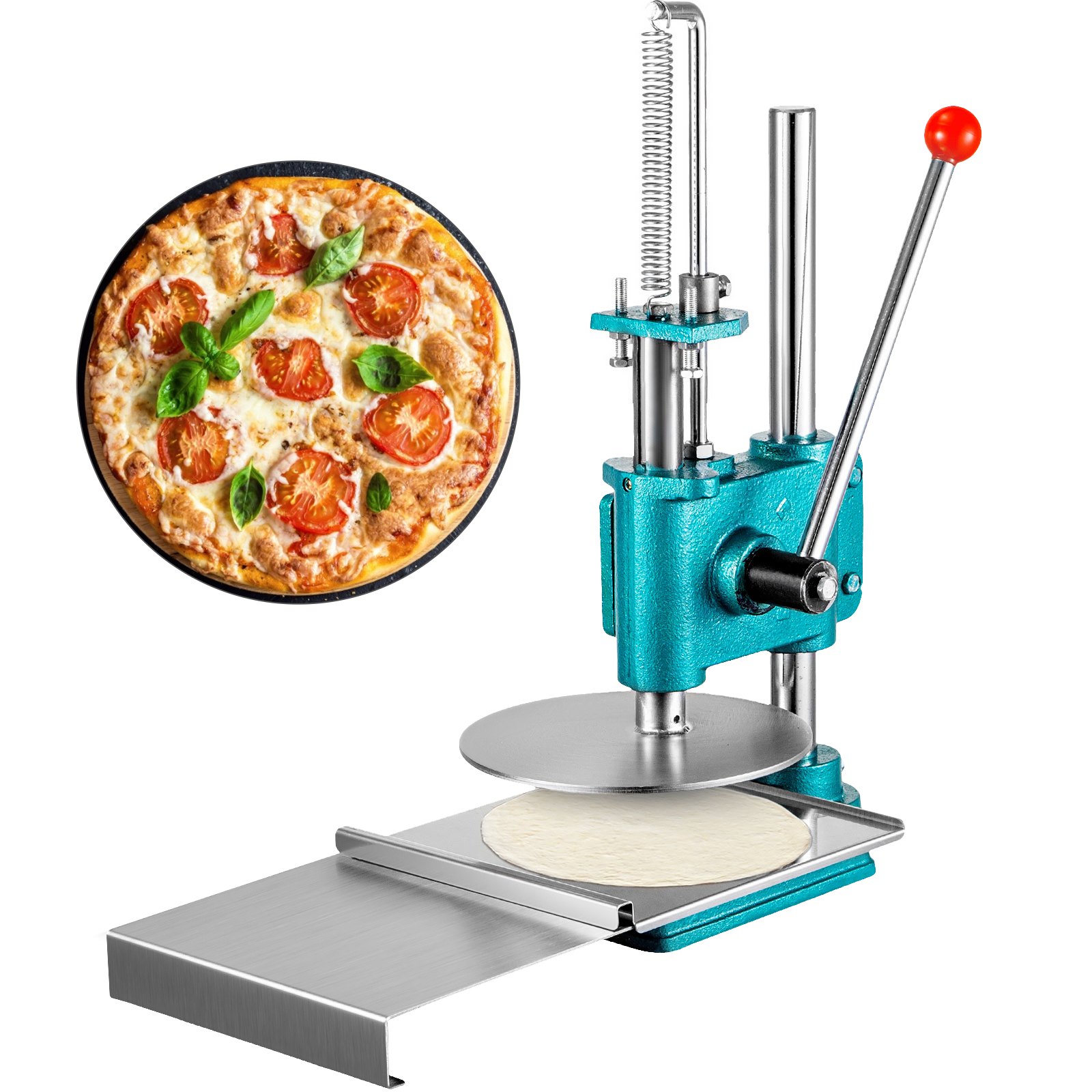 Vevor Handmatige Deeg Persmachine Tortilla Maker 16,5 Kg Pizza Maker Machine