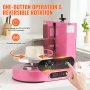 VEVOR Cake Decorating Machine, Cake Cream Spreading Coating Smearing Machine, Low Noise Cake Frosting Machine, Turntable with Adjustable Scraper, for 4" to 12" Cake, 25-320RPM Rotating Speed, Pink