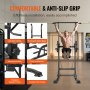 VEVOR Power Tower Dip Station, 10 niveaus in hoogte verstelbare pull-up barstandaard, multifunctionele thuisfitness krachttraining, fitnesstrainingsapparatuur met 7 niveaus verstelbare rugleuning