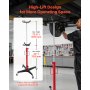VEVOR Hydraulic Transmission Jack, 1100 lbs / 0.5 Ton Lifting Capacity Telescoping Transmission Jack with Foot Pedal, 360° Swivel Wheel, 44-73.6 in High Lifting Height, Lift Hoist for Garage/Shop
