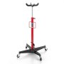 VEVOR Hydraulic Transmission Jack, 1100 lbs / 0.5 Ton Lifting Capacity Telescoping Transmission Jack with Foot Pedal, 360° Swivel Wheel, 44-73.6 in High Lifting Height, Lift Hoist for Garage/Shop