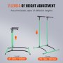 VEVOR Power Tower Dip Station, in hoogte verstelbare optrekstangstandaard met 2 niveaus, multifunctionele krachttrainingsapparatuur, Fitness Dip Bar Station voor thuisgymnastiek, 100 kg draagvermogen