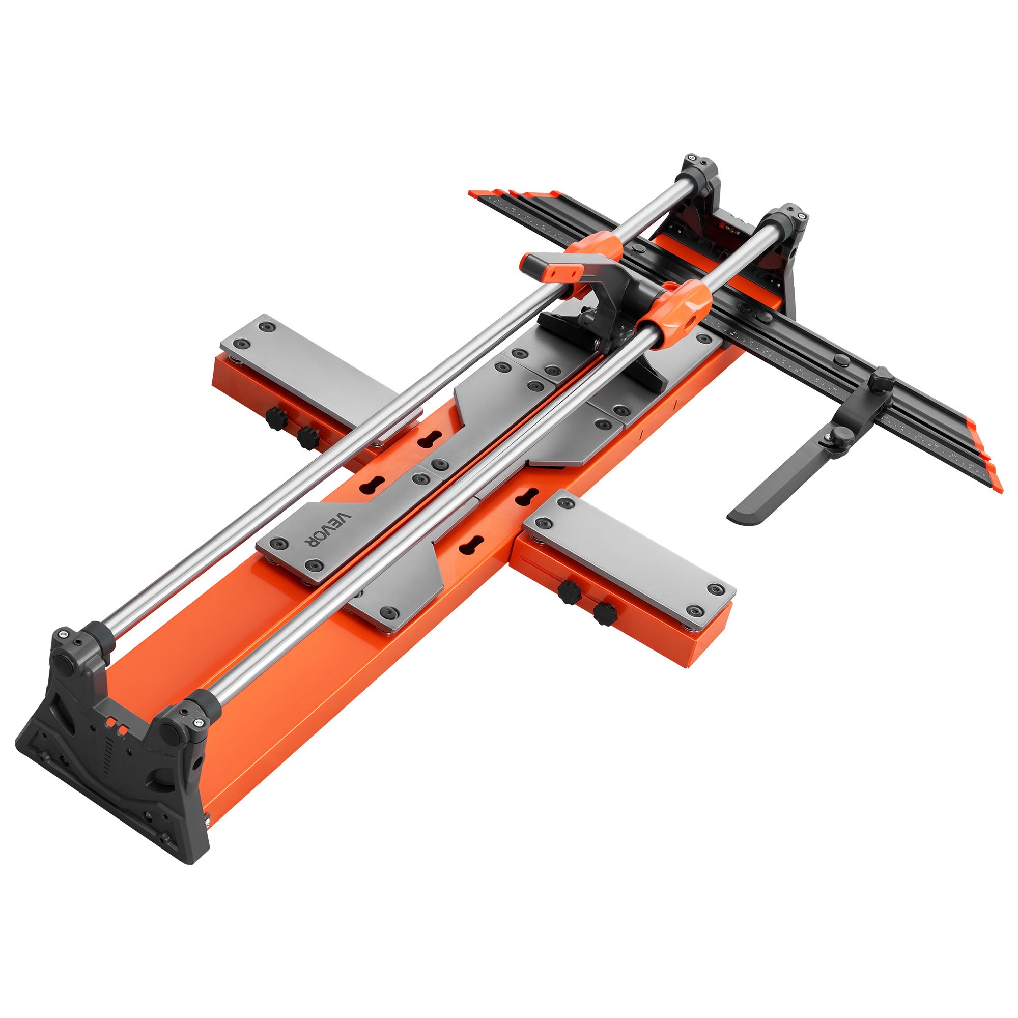 VEVOR Tegelsnijder 1000 mm, Tegelsnijmachine met verschuifbare snijkop en veerbelaste voet, hoekaanslag, wolfraamcarbide snijschijf, uitlijnhulp, voor keramische tegels