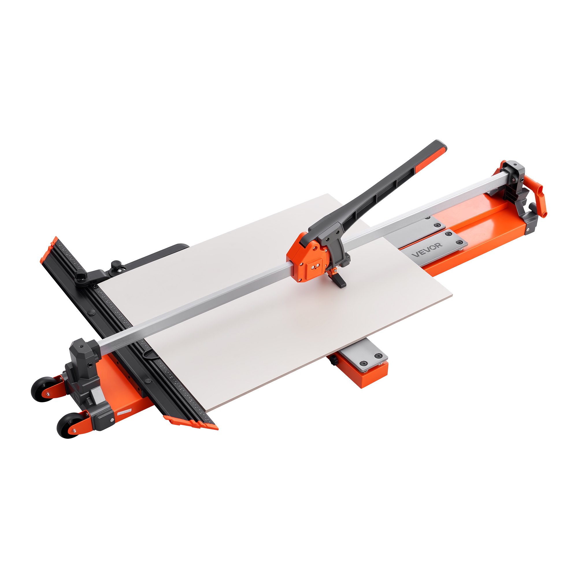 VEVOR Tegelsnijder 1200 mm, Tegelsnijmachine met veerbelaste voet en verstelbare hoekaanslag, snijschijf van wolfraamcarbide, precisie-uitlijnhulp, voor keramische tegels