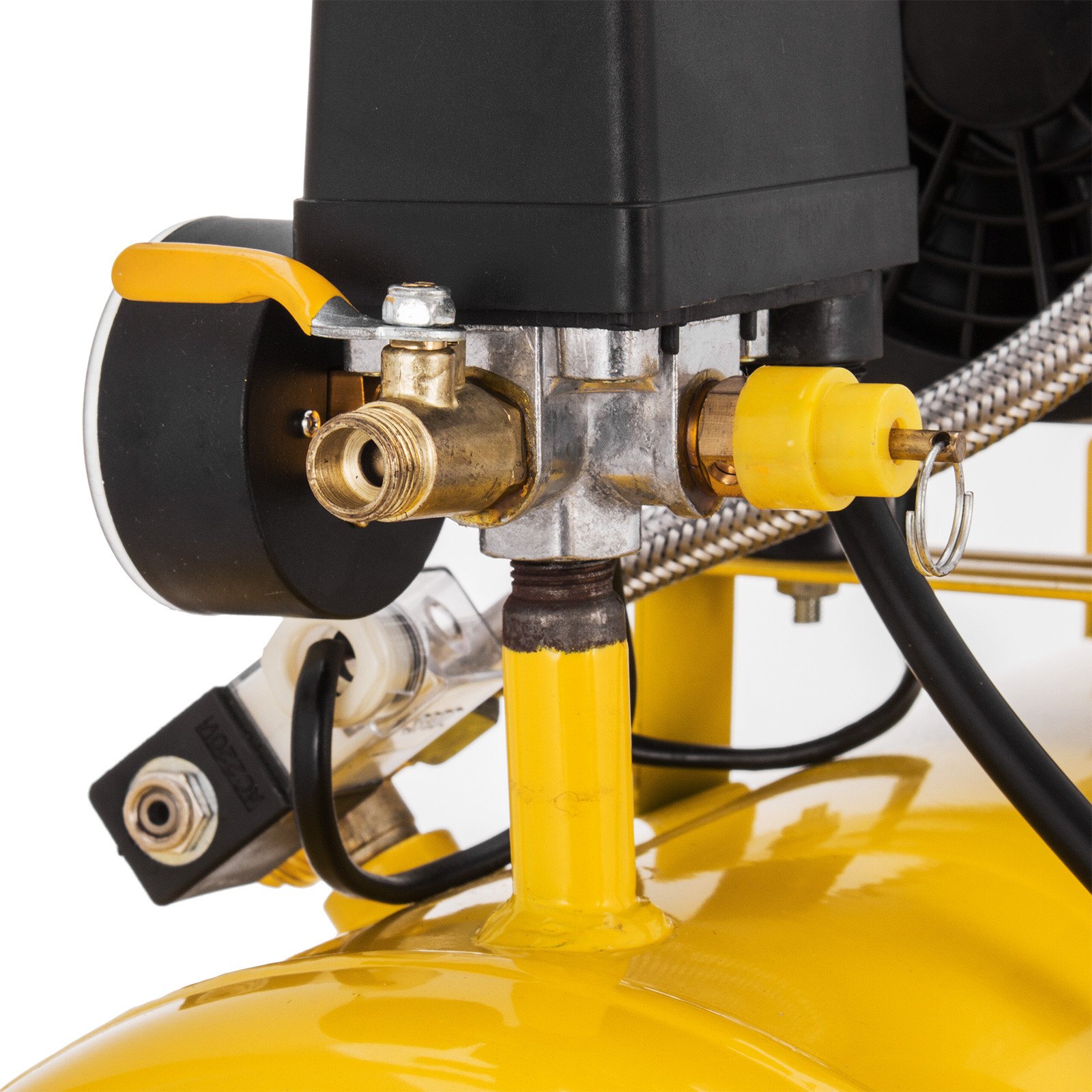 24L compressor luchtcompressor zuigercompressor 600W draagbaar mobiel olievrij