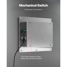 VEVOR HVAC luchtreiniger voor het hele huis 18W 254nm in-duct UV-luchtreiniger