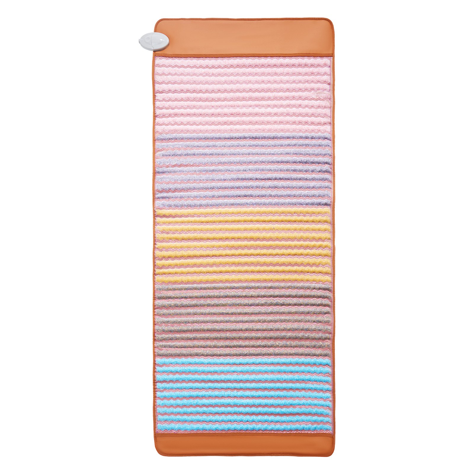 VEVOR Far Infrared Heating Pad, 5 Natural Crystal Gemstones Mat, Full-Body Amethyst Heating Pad with Negative Ions, 103-159℉ Heating, 0-720 Minute Timer for Back Waist Leg Pain Relief (67 x 27-inch)