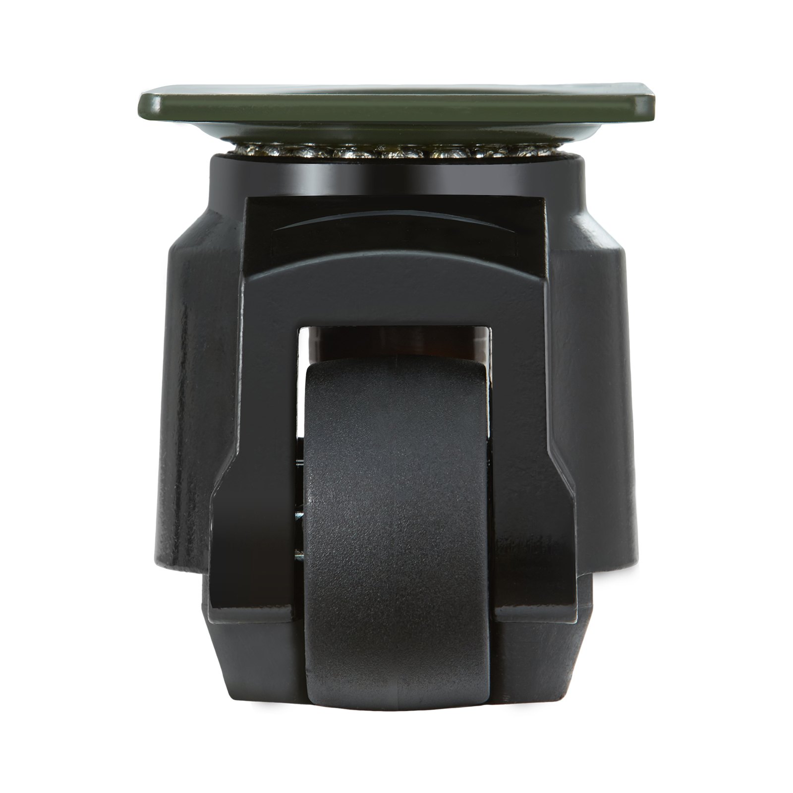 VEVOR Set van 4 zwenkwielen φ63,5 mm meubelwielen 360 graden draaibare transportwielen 1 ton draagvermogen zware wielen van nylon nivellerende wielen lastwielen wielen voor houten planken meubels werkbanken