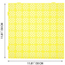 VEVOR 25x Terrace Tiles 30x30cm Click Tile PP Terrace Floor Tiles Yellow Interlocking Deck Tiles Garden Tiles Balcony Tiles Ideal for covering slippery concrete or wooden surfaces