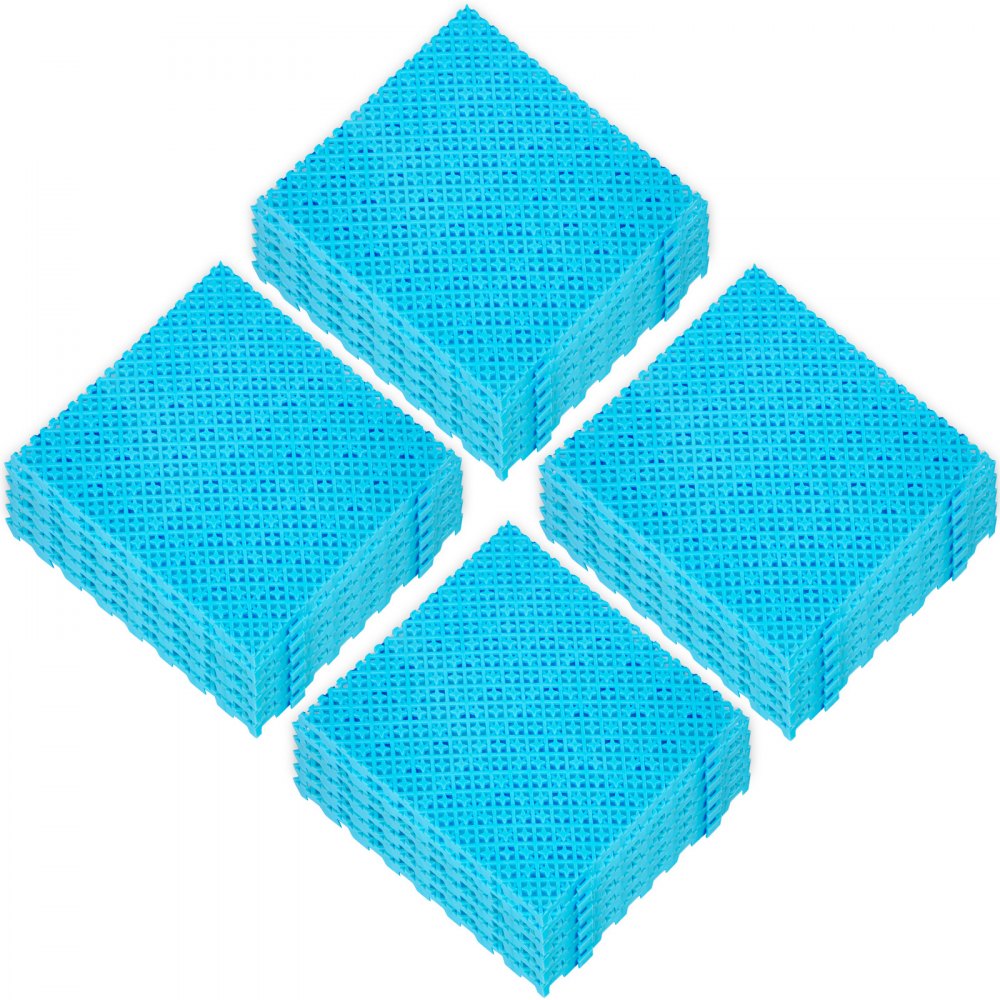 VEVOR In Elkaar Grijpende Vloermatten Tegels Verbinden 11,8x11,8x0,5" 25st Blauw