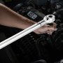 VEVOR Click momentsleutel, 3/4-inch aandrijving 136-814 Nm, tweeweg momentsleutelset met twee schalen, 48 tanden ±3% hoge precisie gelegeerd staal voor autoreparatie Oranje