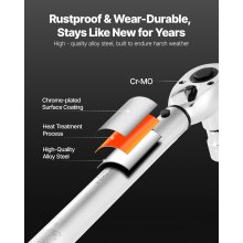 VEVOR Click Momentsleutelset 3-delige Dual Range Weegschaal 72 Tanden