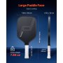 VEVOR Pro Pickleball Racket Carbon Fiber Honeycomb Core Racket voor volwassenen