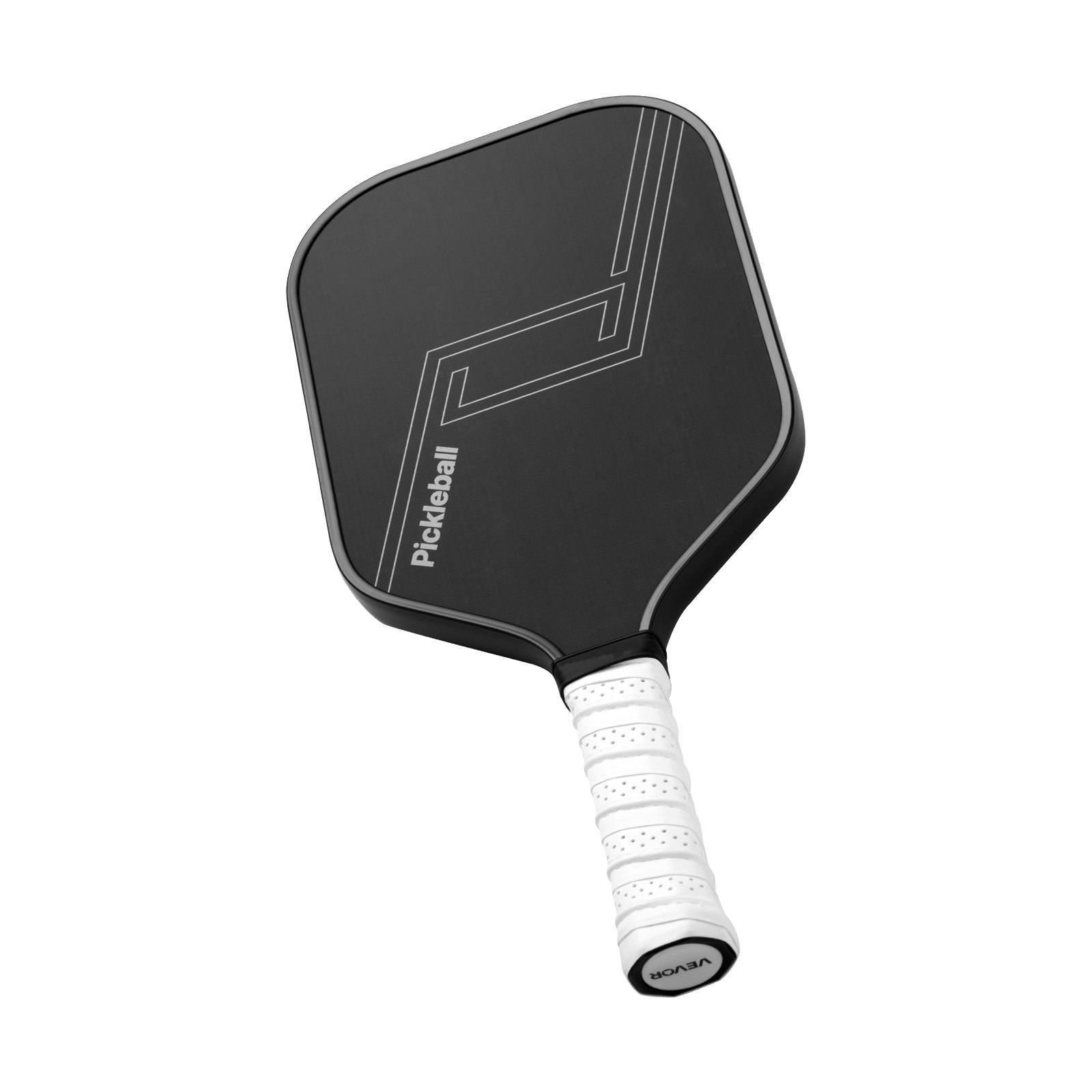 VEVOR Pickleball Paddle Racket met T700 Carbon Fiber Oppervlak en Honingraatkern, Professioneel Pickleball Racket met Verhoogde Power & Controle & Spin voor Volwassenen Heren Dames, Zwart