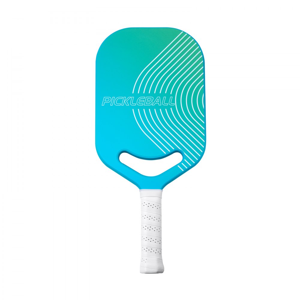 VEVOR Pickleball-racket met Aero-Throat, T700-koolstofvezeloppervlak en honingraatkern, Pickleball-racket met verhoogde kracht, controle en spin, Pickleball-racket voor volwassenen, blauw + groen