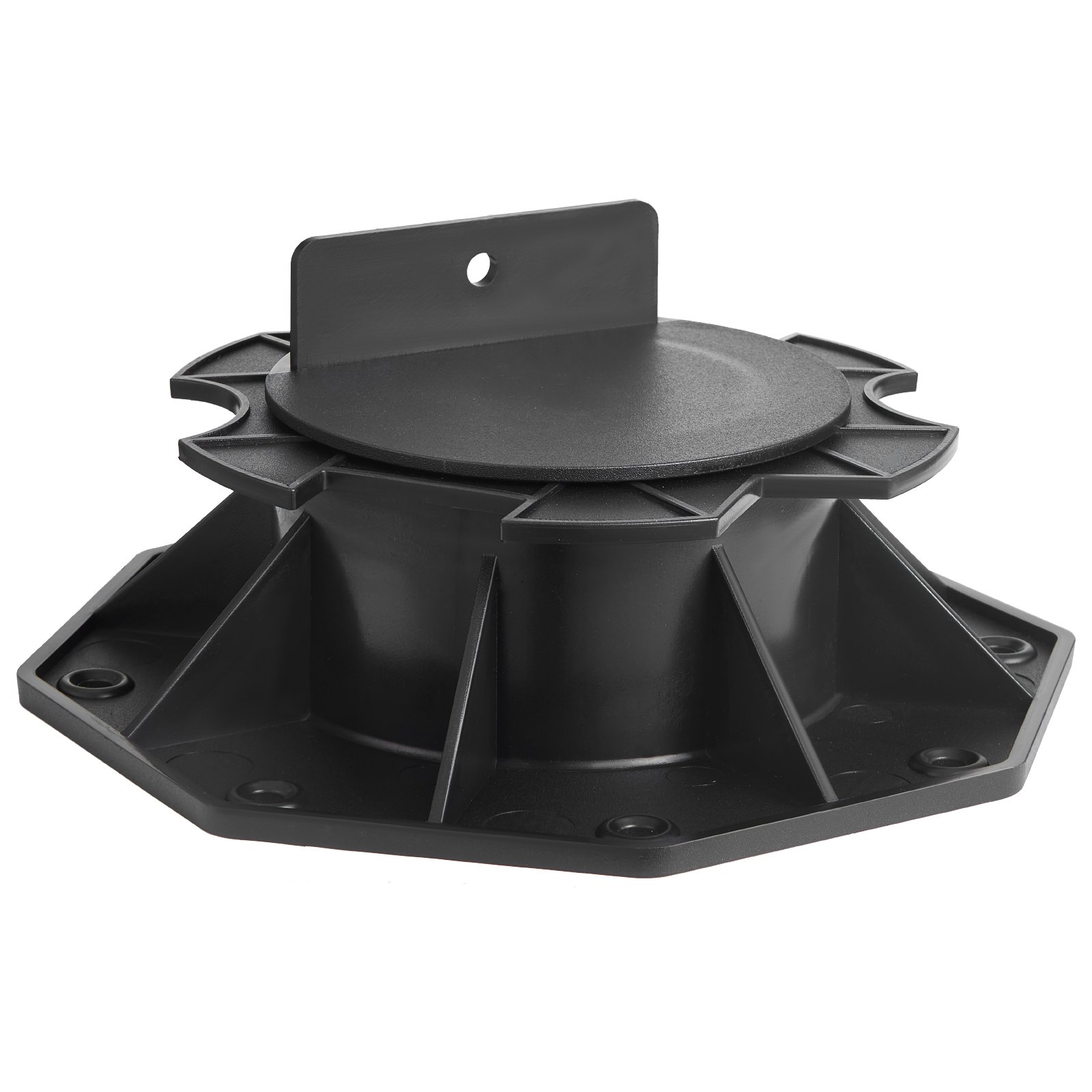 VEVOR Deck Blocks 24 PCS, 2000lbs / 907.18kg Load Capacity Deck Support Plastic Pedestal Paver, Raising 2.36 - 5.31 inch / 60 - 135 mm, Height Adjustable Shed Foundation Base for Wood Concrete Metal