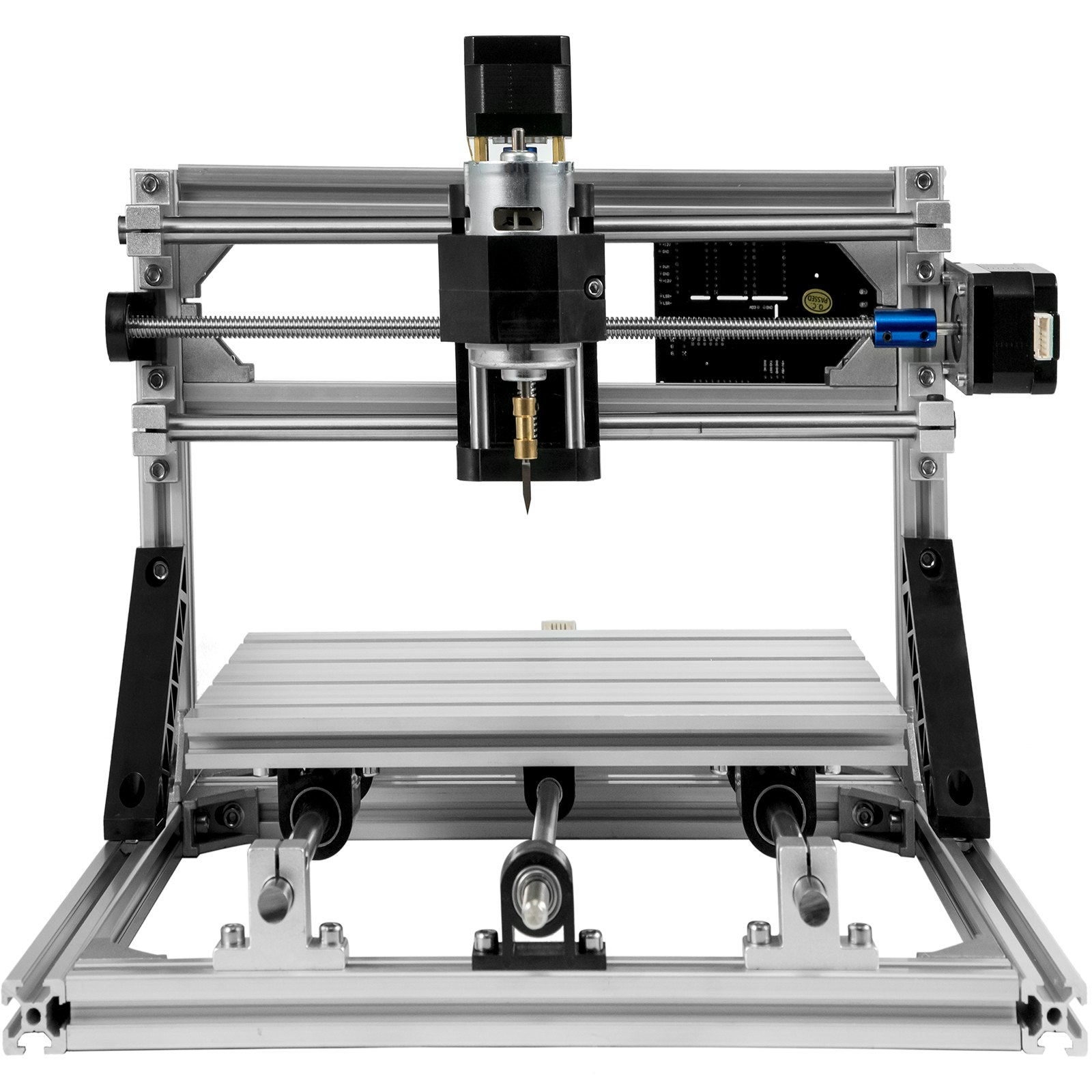 VEVOR 2418 CNC Router Kit Wood Router Kit 500mw Laser Engraver GRBL Control DIY CNC Machine 3 Axis PCB PVC Milling Machine with Offline Controller 240x180x40mm