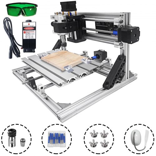 DIY CNC Machine Kit 2418 + 2500 MW GRBL Controle Graveermachine 3 Axis Freesmachine voor Hout PVB PCB