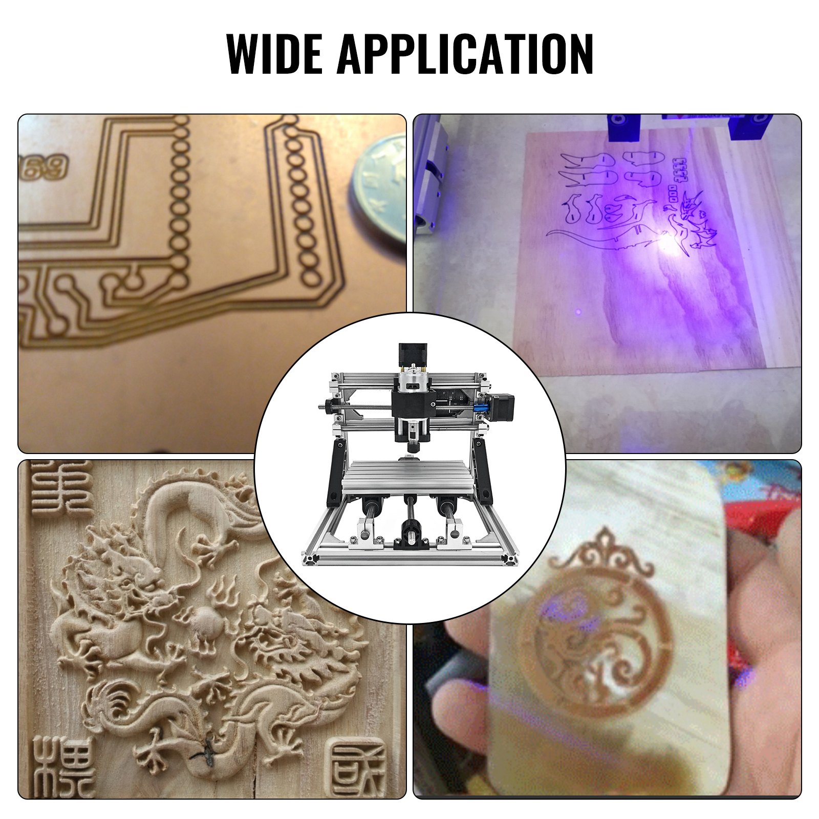 DIY CNC Machine Kit 3018 + 2500 MW Laser en GRBL Graveermachine 3 Axis Freesmachine voor Hout PVB PCB