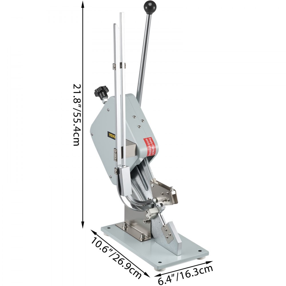 VEVOR Hoogwaardige handmatige U-vormige worstknipmachine met een doos clips (5000 stuks), robuuste broodsnijder van A304 fijn staal, opvouwbare allessnijder, 37 x 19 x 57 cm
