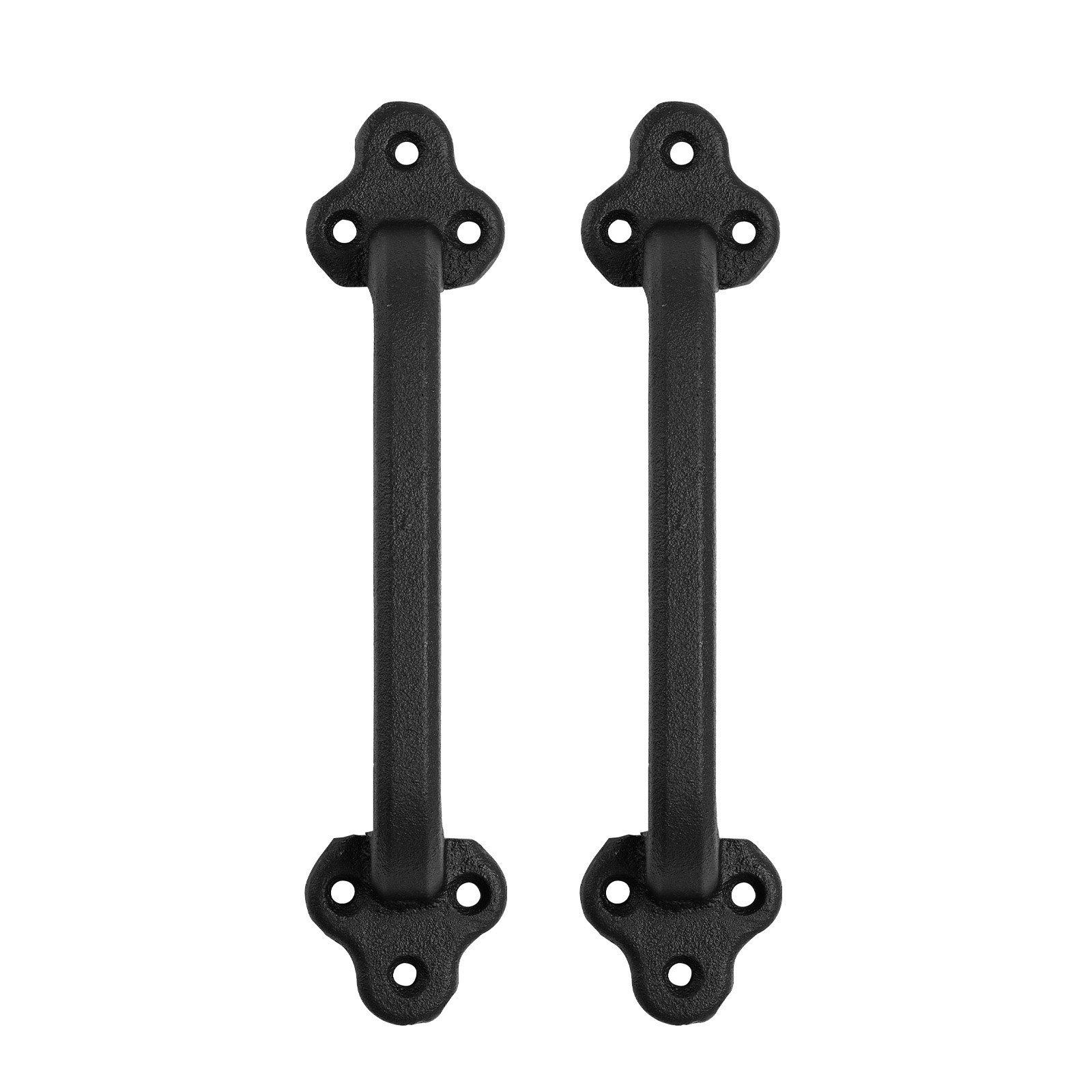 VEVOR Barn Door Handle, 2Pcs 9 in Rustic Fence Gate Handle, Rust-Resistant Coating, Heavy Duty Carbon Steel Outdoor Gate Handles, Easy to Install, Metal Sliding Door Pulls for Garage Shed Pantry