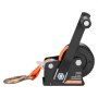 VEVOR Boat Winch, 272 kg Hand Winch, Heavy Duty Manual Rope Crank with 6.1m Orange Polyester Strap, Portable Two-Way Ratchet, Anti-Slip Handle Gear for Boat Trailer ATV Towing