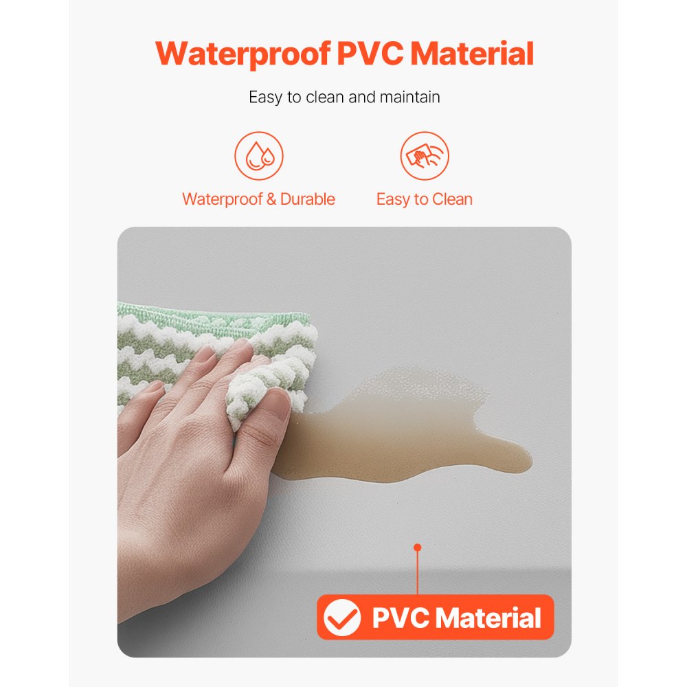 VEVOR Fall Mat for Elderly, 1-inch Thickened Fall Prevention Pad with Beveled Edge, Anti-Slip Bedside Safety Floor Mat for Seniors, Handicaps, Patients (24 x 70 inch)