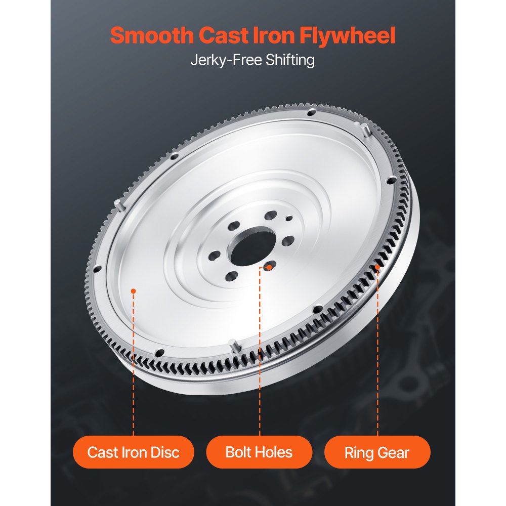 VEVOR Clutch Kit with Flywheel, Heavy Duty OEM Clutch Kit, OEM Replacement Transmission Clutch Kit Compatible with 2003-2010 Audi A3 (8P1), 2008-2009 A3 Convertible (8P7), 2004-2010 A3 Sportback (8PA)