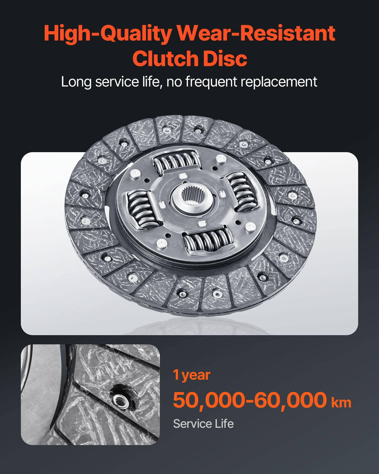 VEVOR Clutch Kit with Flywheel, Heavy Duty OEM Clutch Kit, OEM Replacement Transmission Clutch Kit Compatible with 2003-2010 Audi A3 (8P1), 2008-2009 A3 Convertible (8P7), 2004-2010 A3 Sportback (8PA)