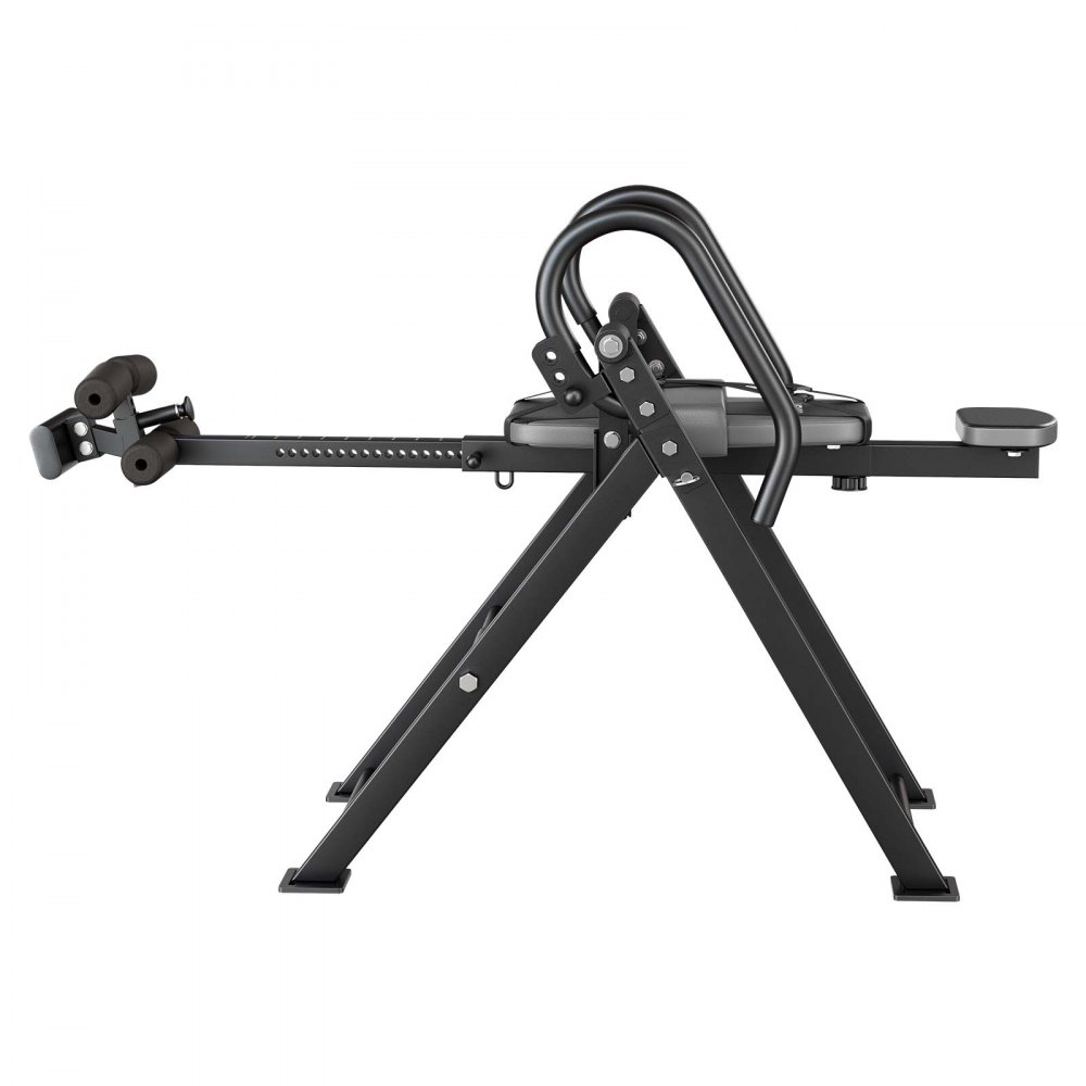 VEVOR Inversietafel tot 136 kg, robuuste inversietafel met dubbel rolvergrendelingsmechanisme, rugtrainer voor verlichting van rug- en nekklachten, armleuningen in 3 standen en verstelbare voetsteun, zwart