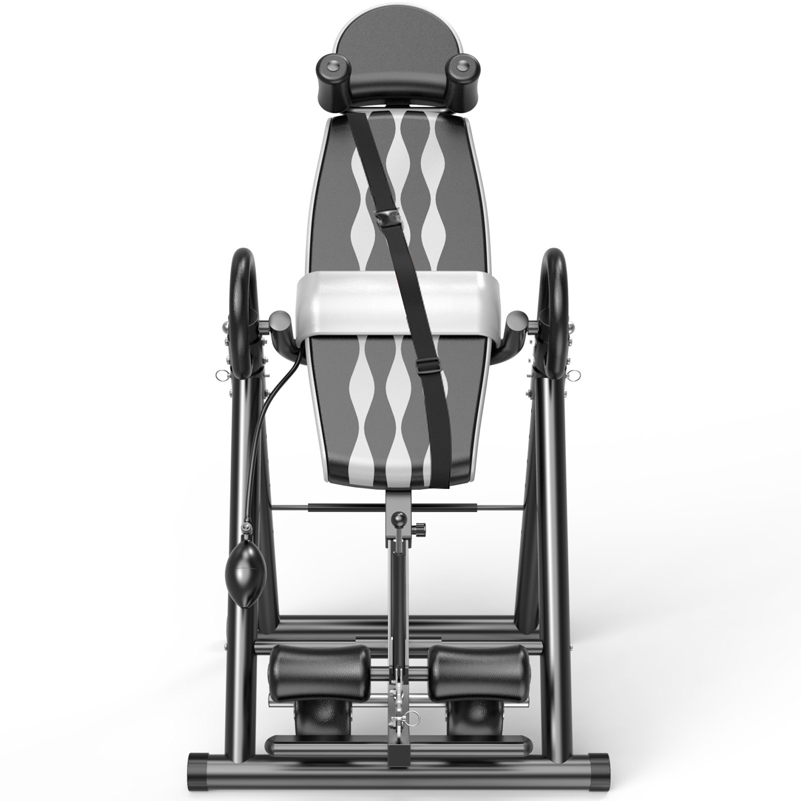 VEVOR Inversiebank, Inklapbaar, voor Thuisgebruik, Thuisfitnessapparaten, Opblaasbare Levensinstelling, Beschermende Therapie, Grijs