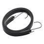 VEVOR 10 Piece Flat Bungee Cord, 20 mm Heavy Duty Bungee Straps with Steel S-Hooks, 36" Elastic Bungee Rope for Cargo, Tarps, Trucks and Tent, Black
