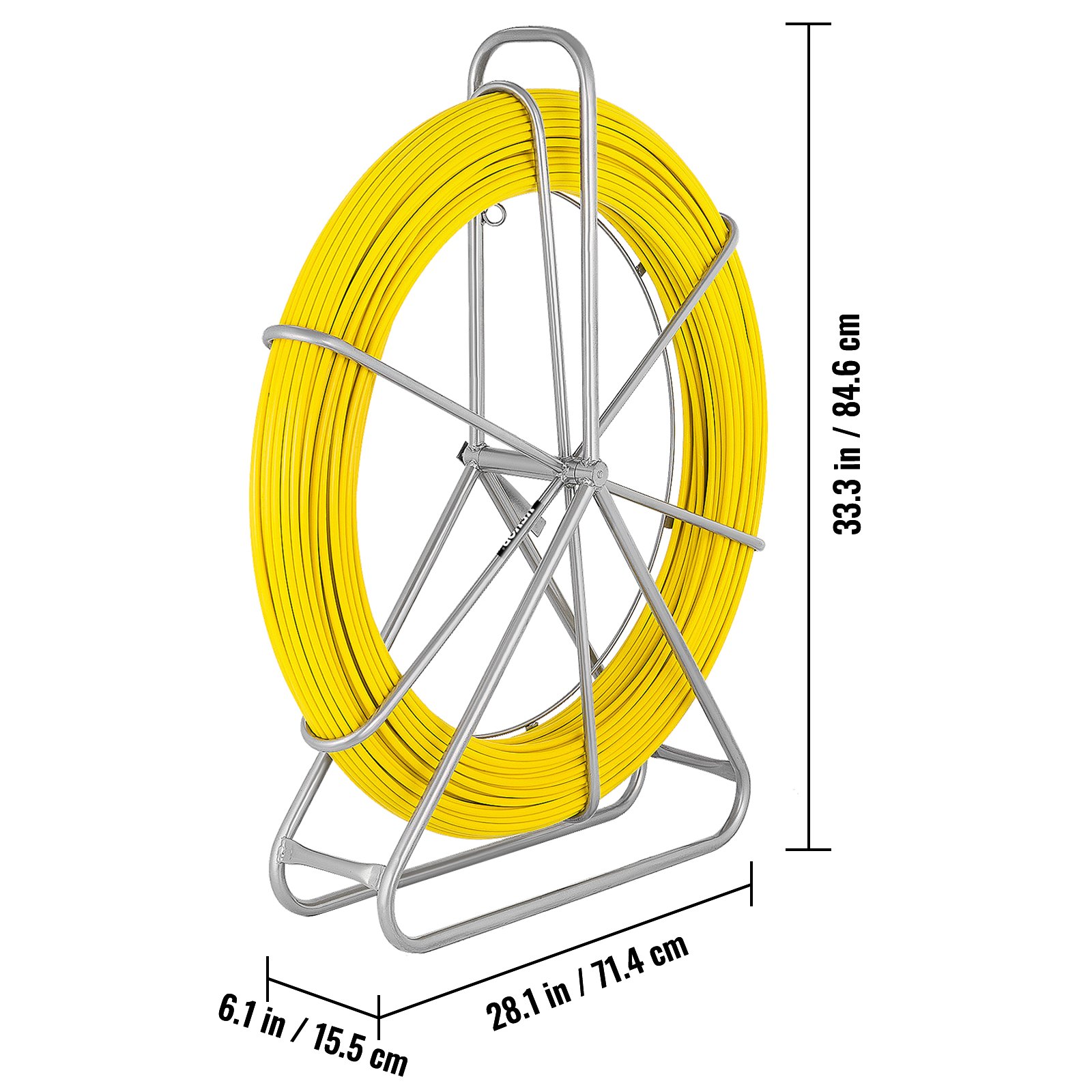 VEVOR 8MM*150M Glasvezel Draadkabel Lopende Hengel Vis Tape Trekker Lokale Fishtape Reel