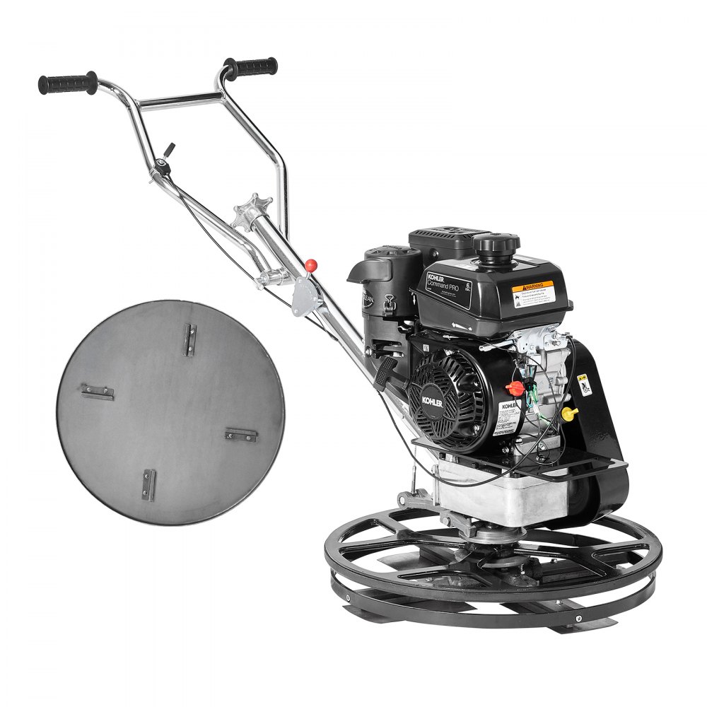 VEVOR Power Walk-Behind Cement Trowel 24” 6HP Gas-Powered with Float Pan Blade