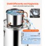 VEVOR Alcohol Still, 5 Gal / 19 L Stainless Steel Water Alcohol Distiller with Copper Coil, Home Brewing Refining Fermentation Kit with Thermometer, for Wine Whisky Brandy, Silver