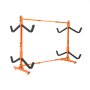 VEVOR Freestanding Kayak Storage Rack, Kayak Stand for 4 Kayak Canoe Paddleboard, Heavy-duty Steel Kayak Hanger Holder with Padded Arms and Adjustable Width, 220LBS Max Load, for Indoor Outdoor Garage