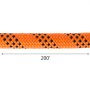 oranje en zwart VEVOR dubbel gevlochten polyester touw, 200 voet lengte