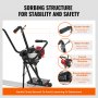 VEVOR Gas Concrete Power Screed, 6ft/8ft/11ft Aluminum Board Straight Edge Bar Set, 4 Stroke Cement Finishing Vibrating Motor with Height Adjustable Handles, High Efficient Concrete Tools 6500RPM