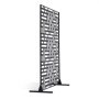 VEVOR Screen, 120x50,8x193 cm, privacyscherm voor buiten, vrijstaande scheidingswand met standaard, decoratieve stalen kamerverdeler voor balkon, terras, binnen, hottub, zwart