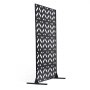 VEVOR Vouwscherm, 120x50,8x183 cm, Buitenkamerverdeler, Vrijstaande Scheidingswand met Standaard, Decoratief Tuinscherm, Kamerverdeler voor Balkon, Terras, Binnen, Zwart